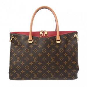 Louis Vuitton Monogram Pallas Cerise Red Canvas Handbag